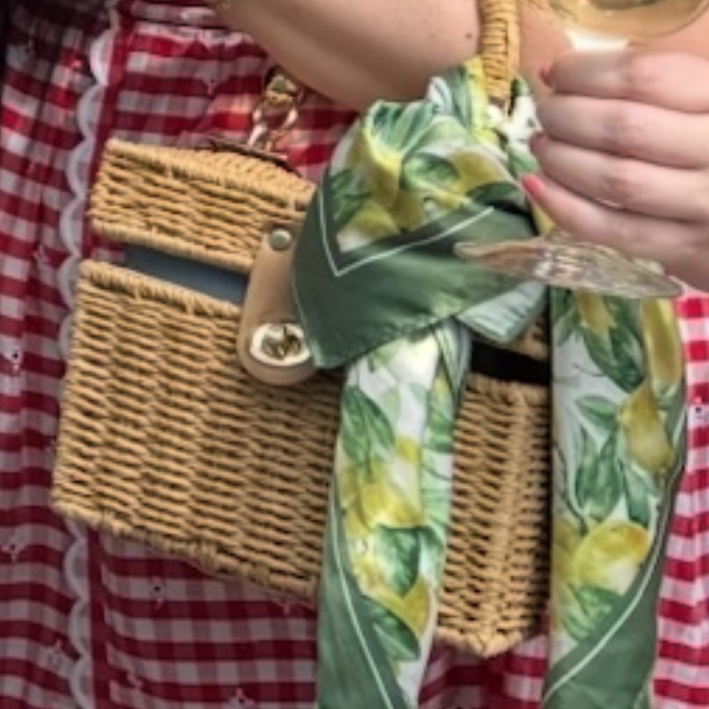 Stylish Tan Wicker Woven Bag